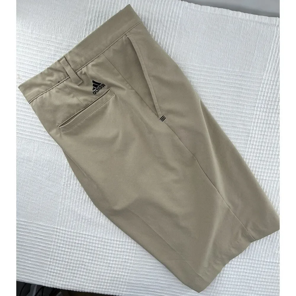 Adidas Men's Golf Shorts‎ Size 32 Tan Stretch Waistband